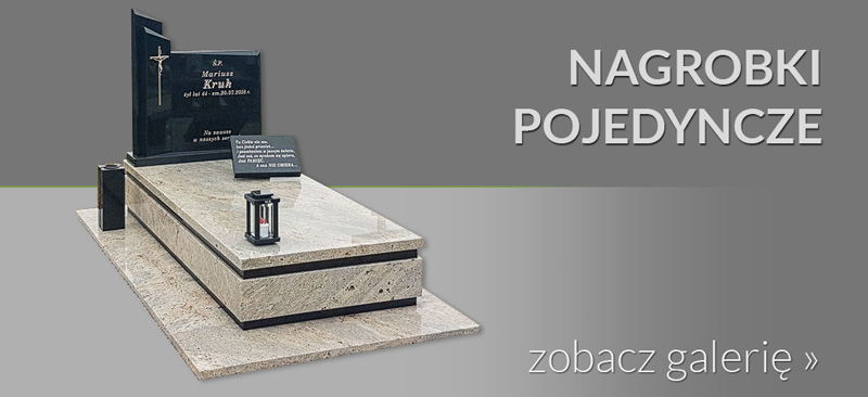 zobacz galerie nagrobki pojedyncze